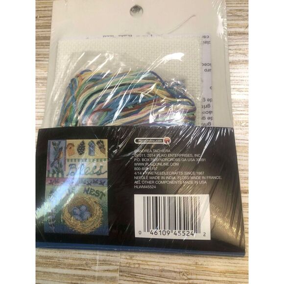 3567 Bucilla counted cross stitch 5" x 7" BLESS THIS NEST kit - Picture 2 of 2